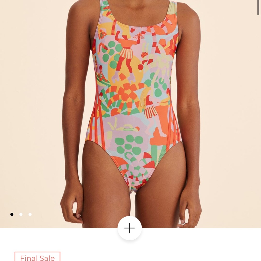 Farm Rio X Adidas Vibrant Abstract Women's One Piece Swimsuit